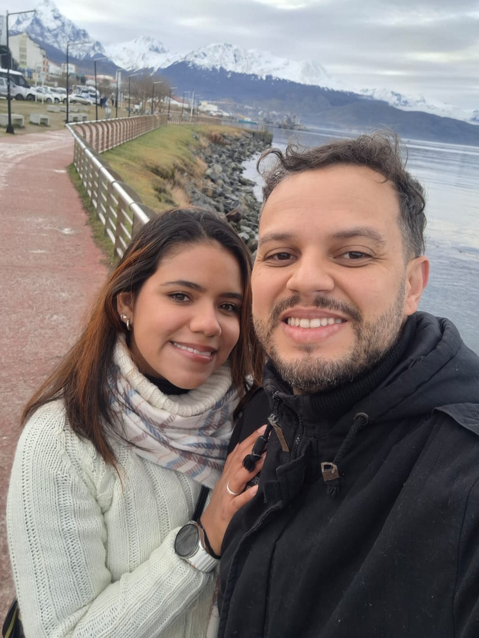 Douglas e Danielle em Ushuaia